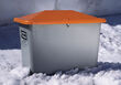 Streugutbehlter, grau/orange, 550 l,