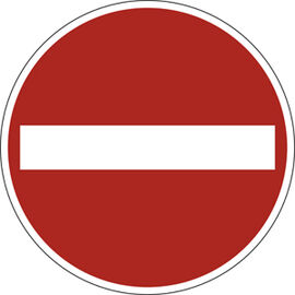 Verkehrssschild, Alu , Durchm. 600 mm,