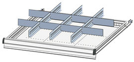 Einteilungsmaterialset, 3 Schlitzwnde,