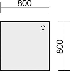 Verkettungsplatte, BxTxH 800x800x720mm,